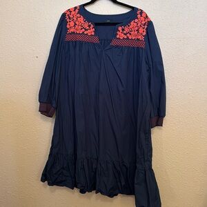 J. Crew Embroidered Dress